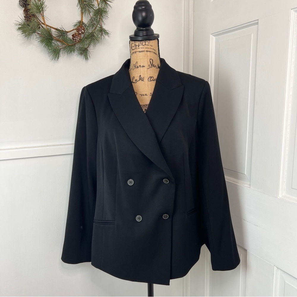 MM. LaFleur Roxane Black Light Twill Blazer
